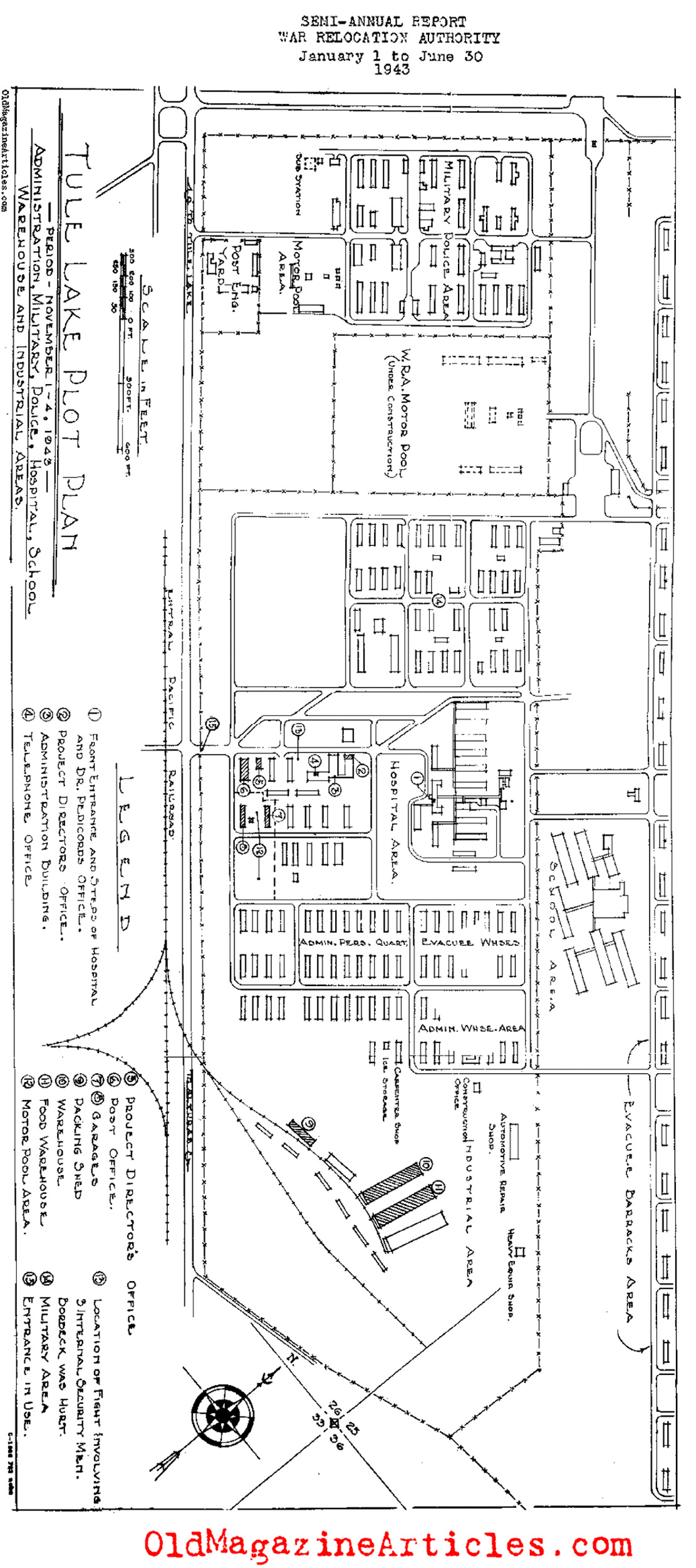 The Lay-Out Plan for Tule Lake (U.S. Government, 1943)